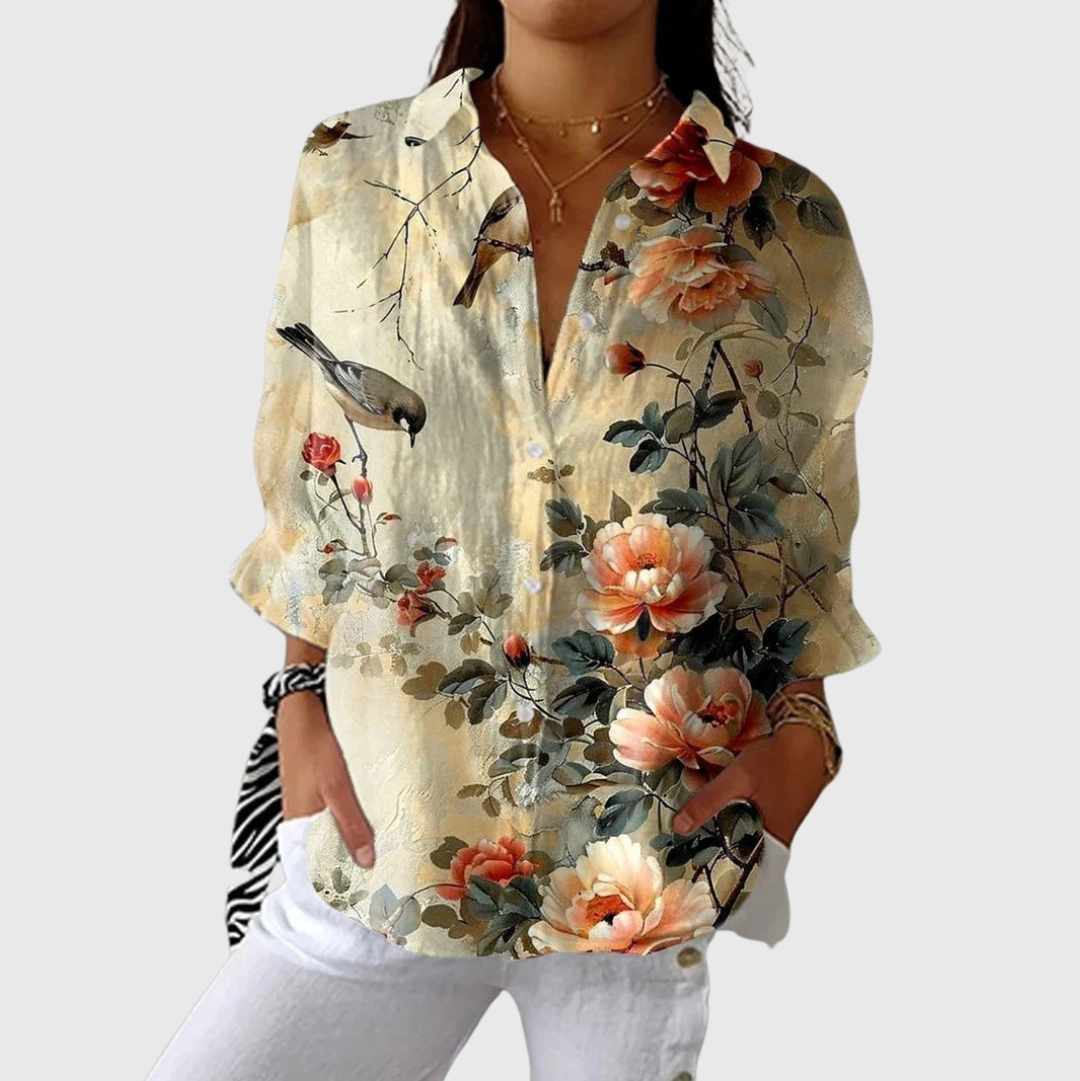 Aline | Blouse imprimée légère