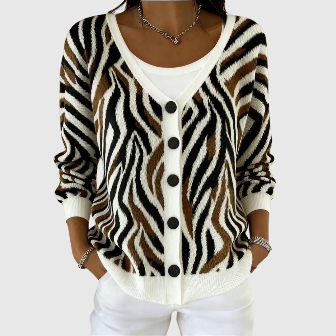 Quitterie | Cardigan boutonné en maille