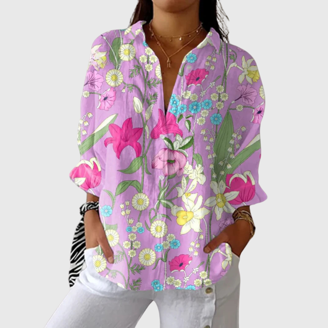 Agathe | Blouse imprimée légère