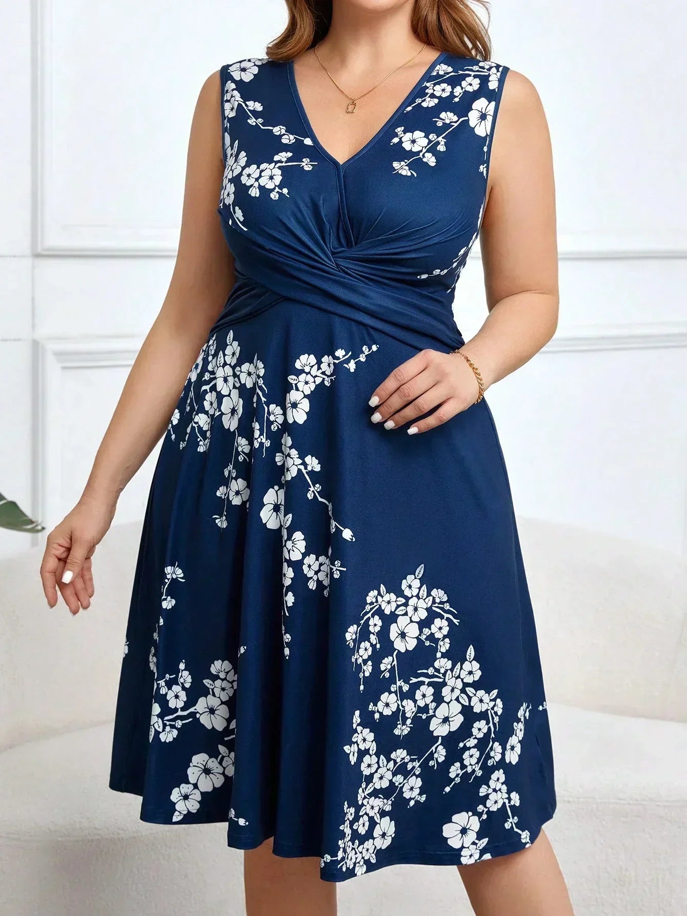 Danica - Robe Fleurie Style Wrap