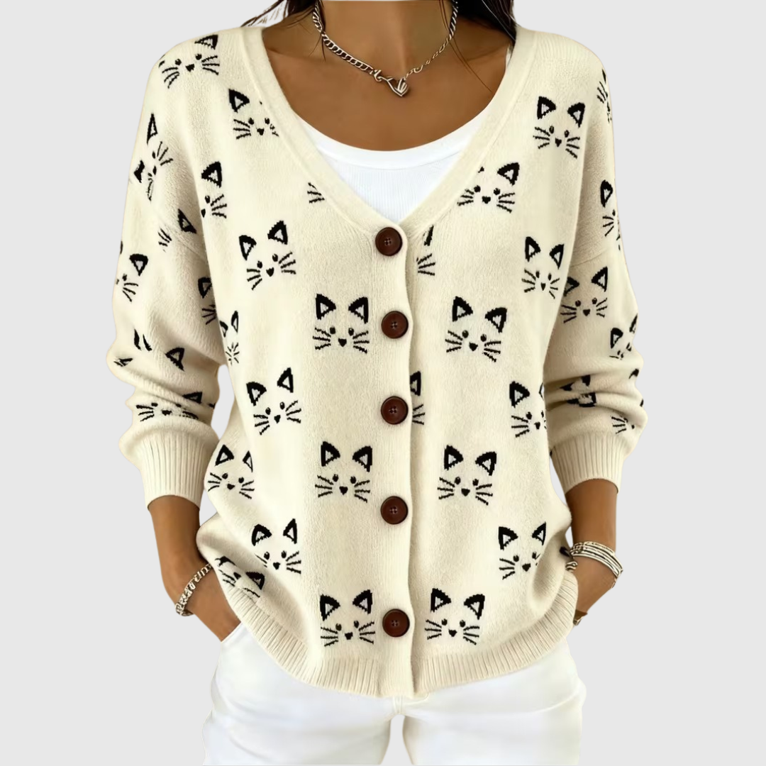 Célestine | Cardigan boutonné en maille