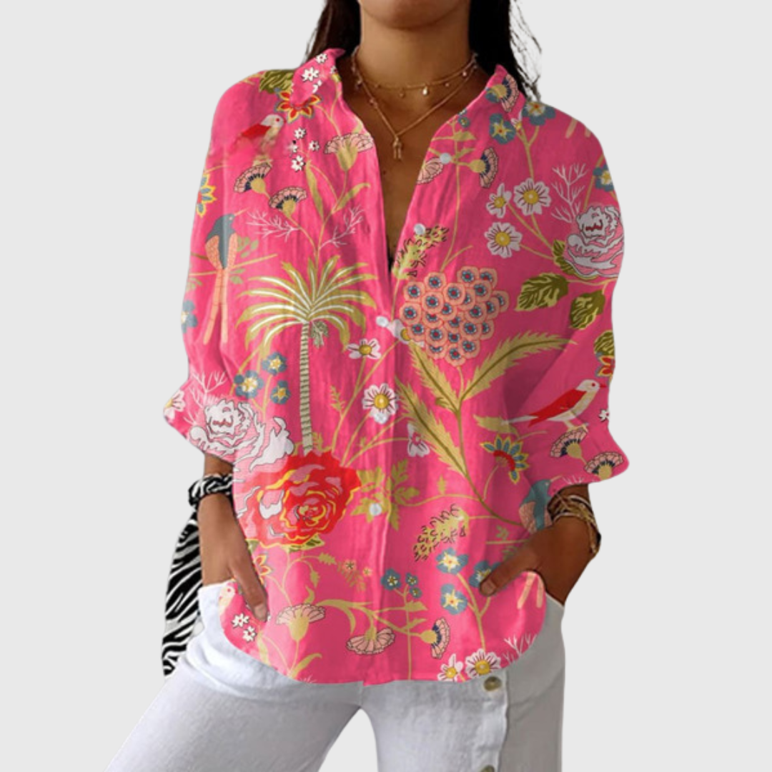 Carine | Blouse imprimée légère