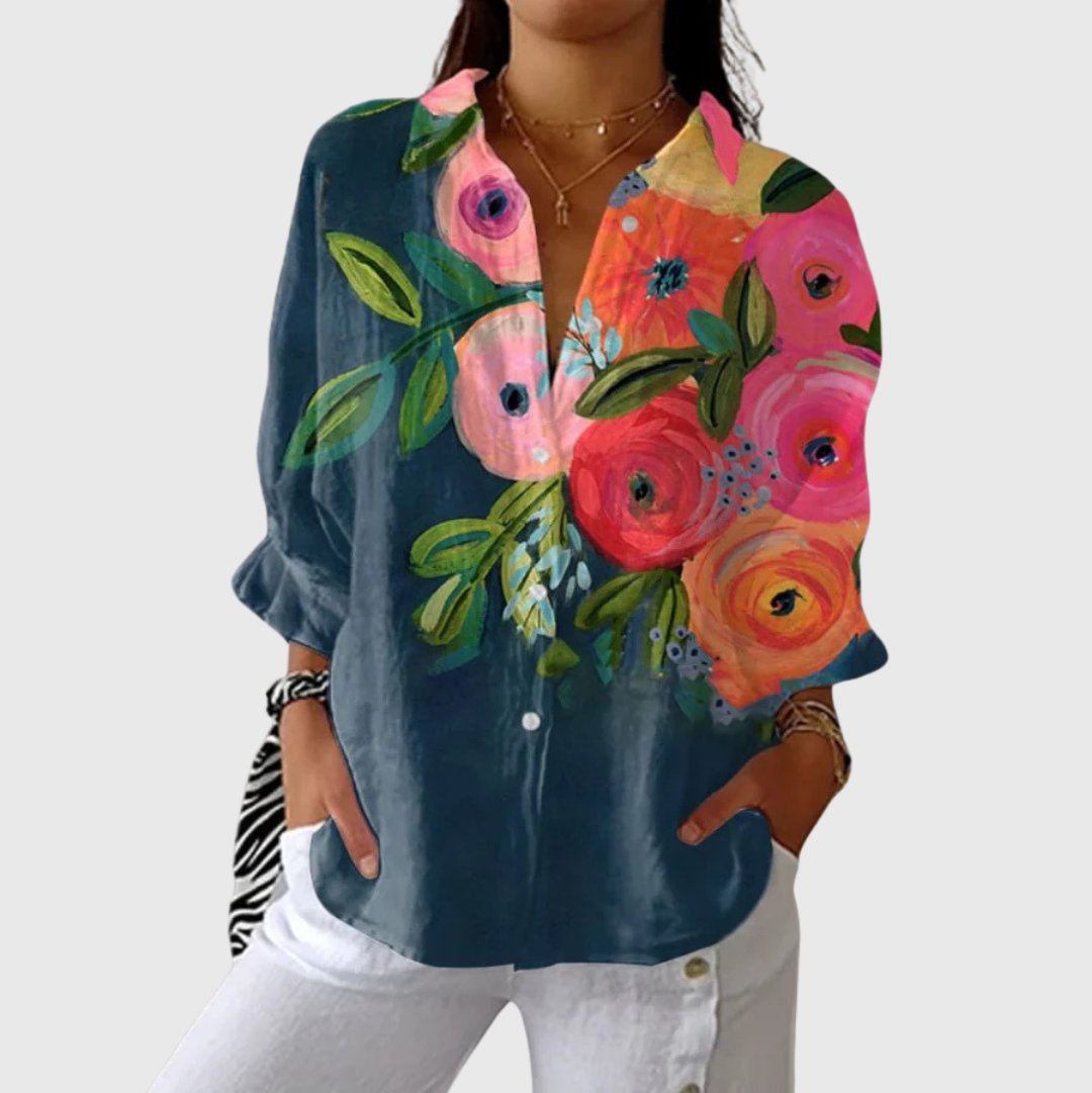 Blanche | Blouse imprimée légère
