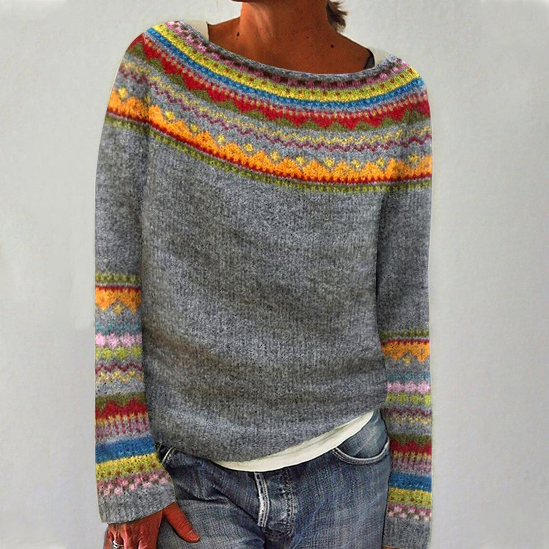 Joëlle | Pull rétro en laine