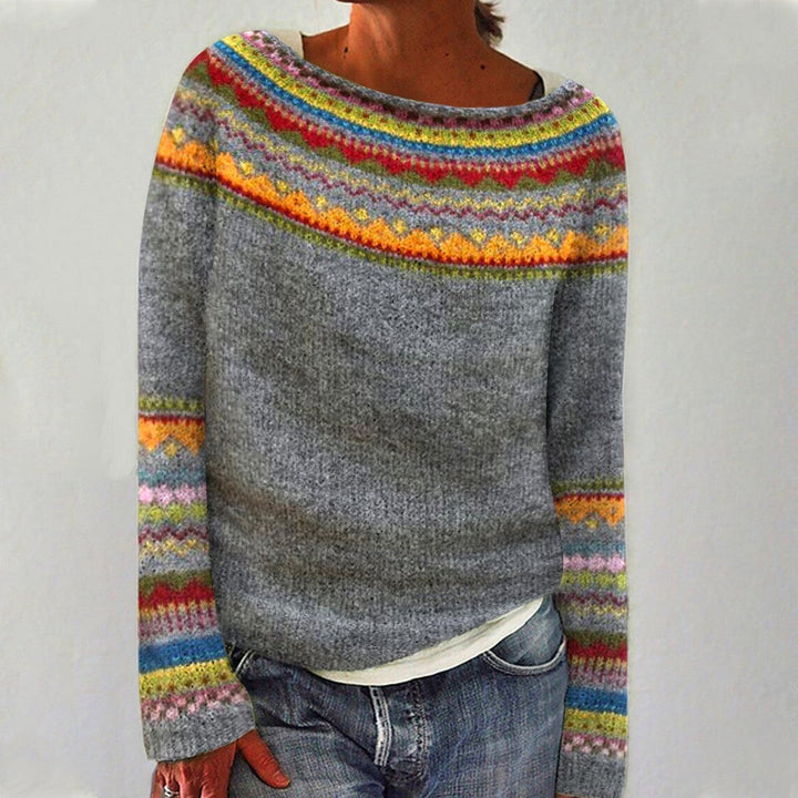 Joëlle | Pull rétro en laine