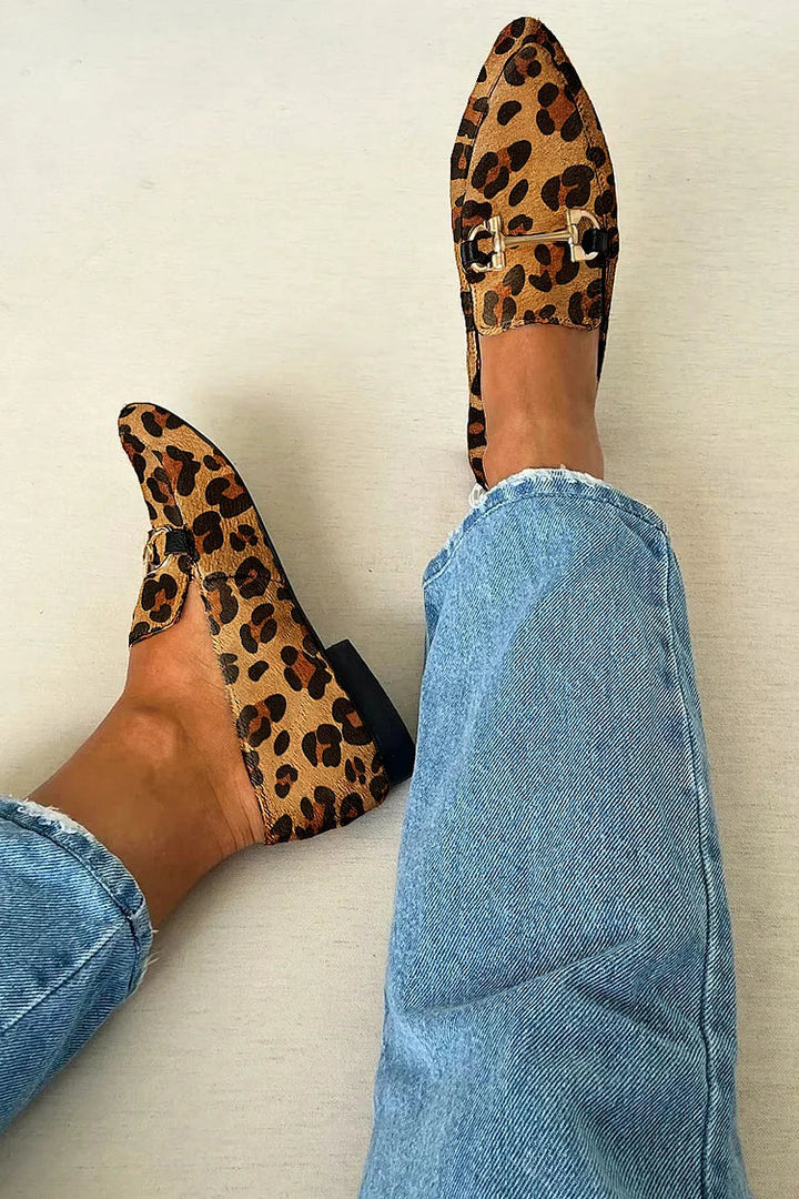 Gladys | Mocassins léopard élégants