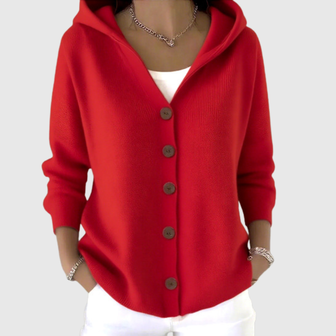 Hortense | Cardigan à capuche en maille