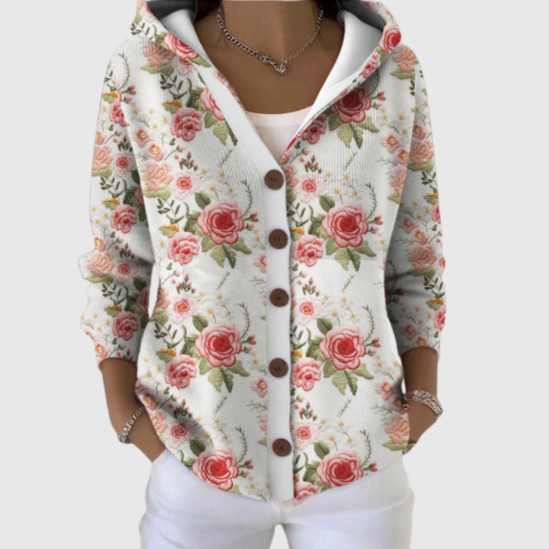 Gabrielle | Gilet à capuche en maille