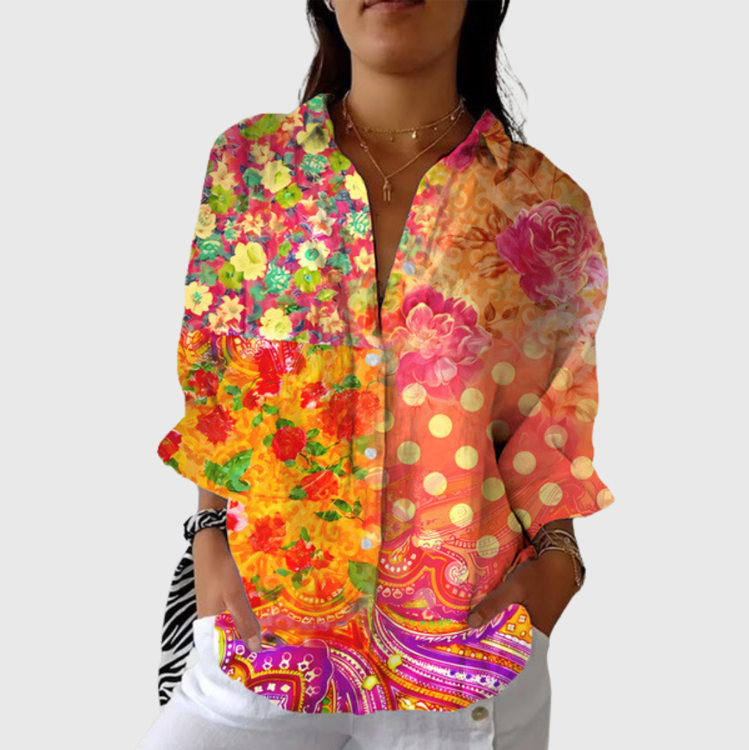 Amandine | Blouse imprimée légère