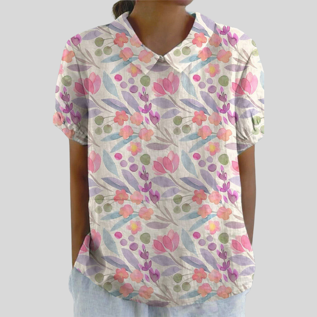 Clotilde | Top fleuri