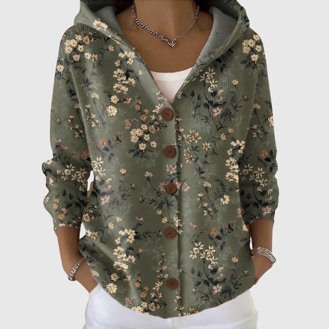 Bérénice | Gilet à capuche en maille