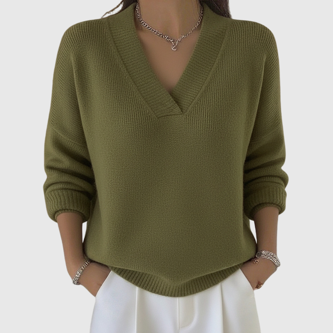 Odette | Pull à col V coupe ample