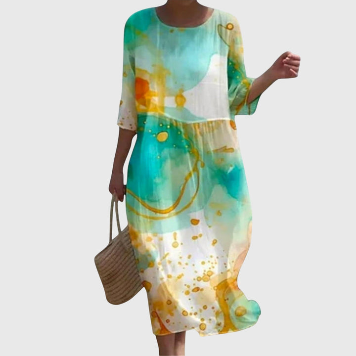 Michèle | Robe maxi fleurie