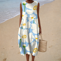 Robe d'Été Confortable Sans Manches