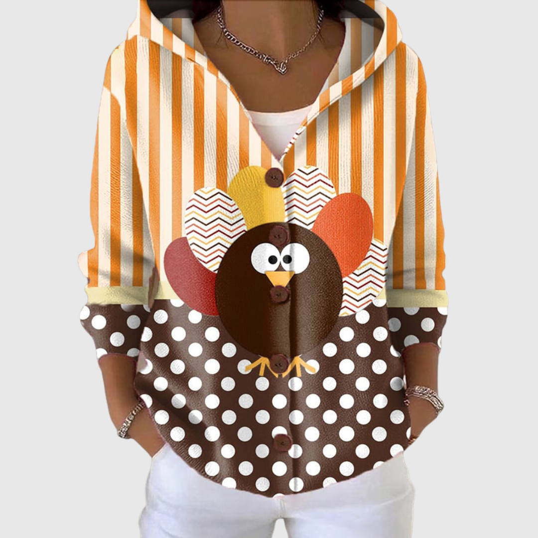 Ondine | Gilet à capuche en maille