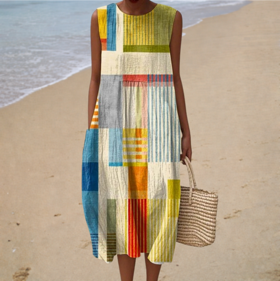 Robe d'Été Confortable Sans Manches