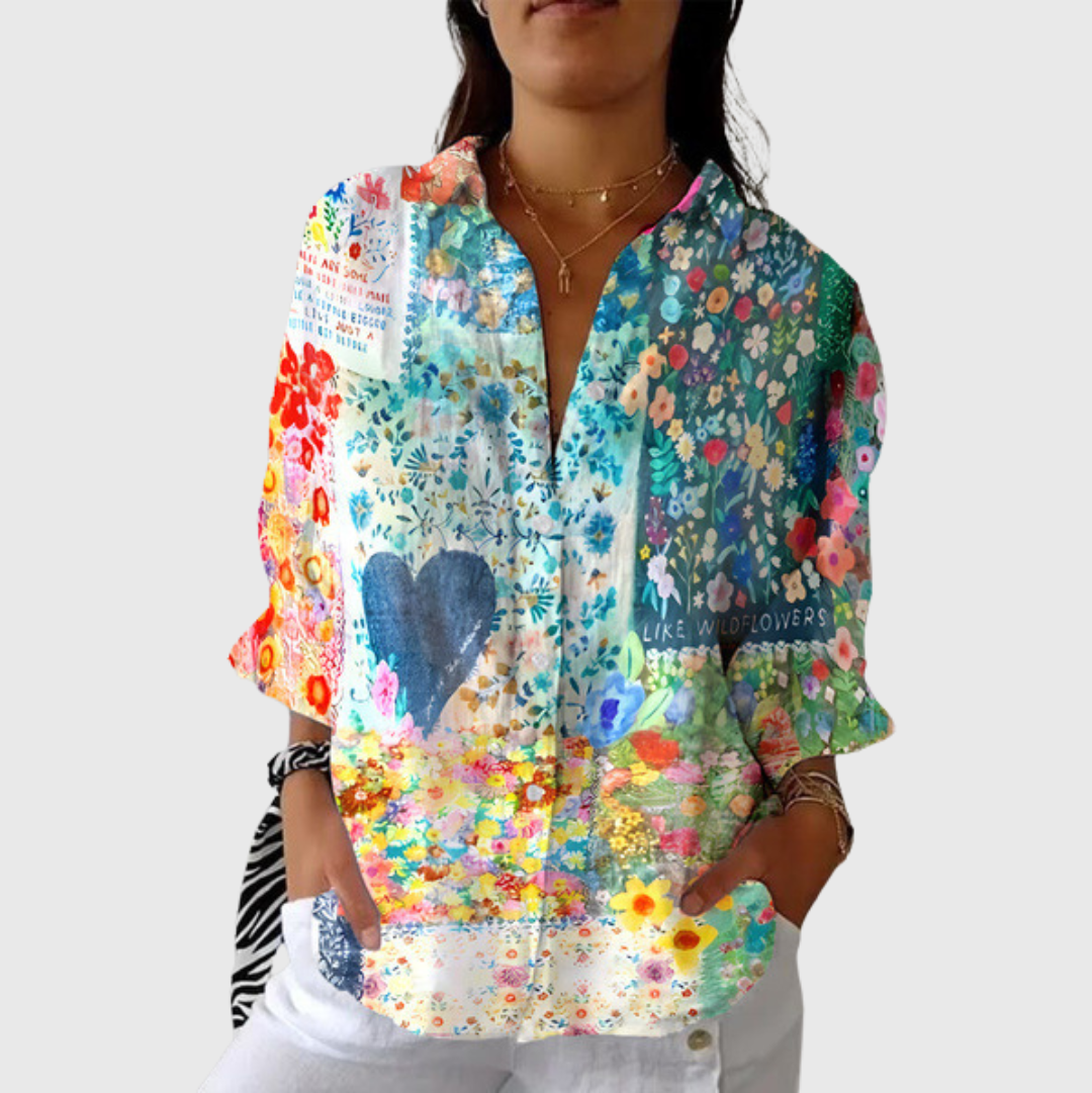 Amélie | Blouse imprimée légère