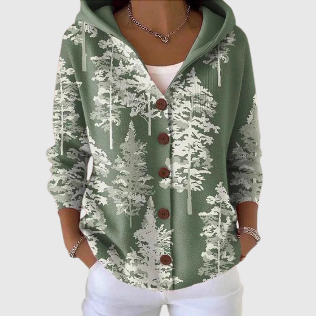 Thérèse | Gilet à capuche en maille