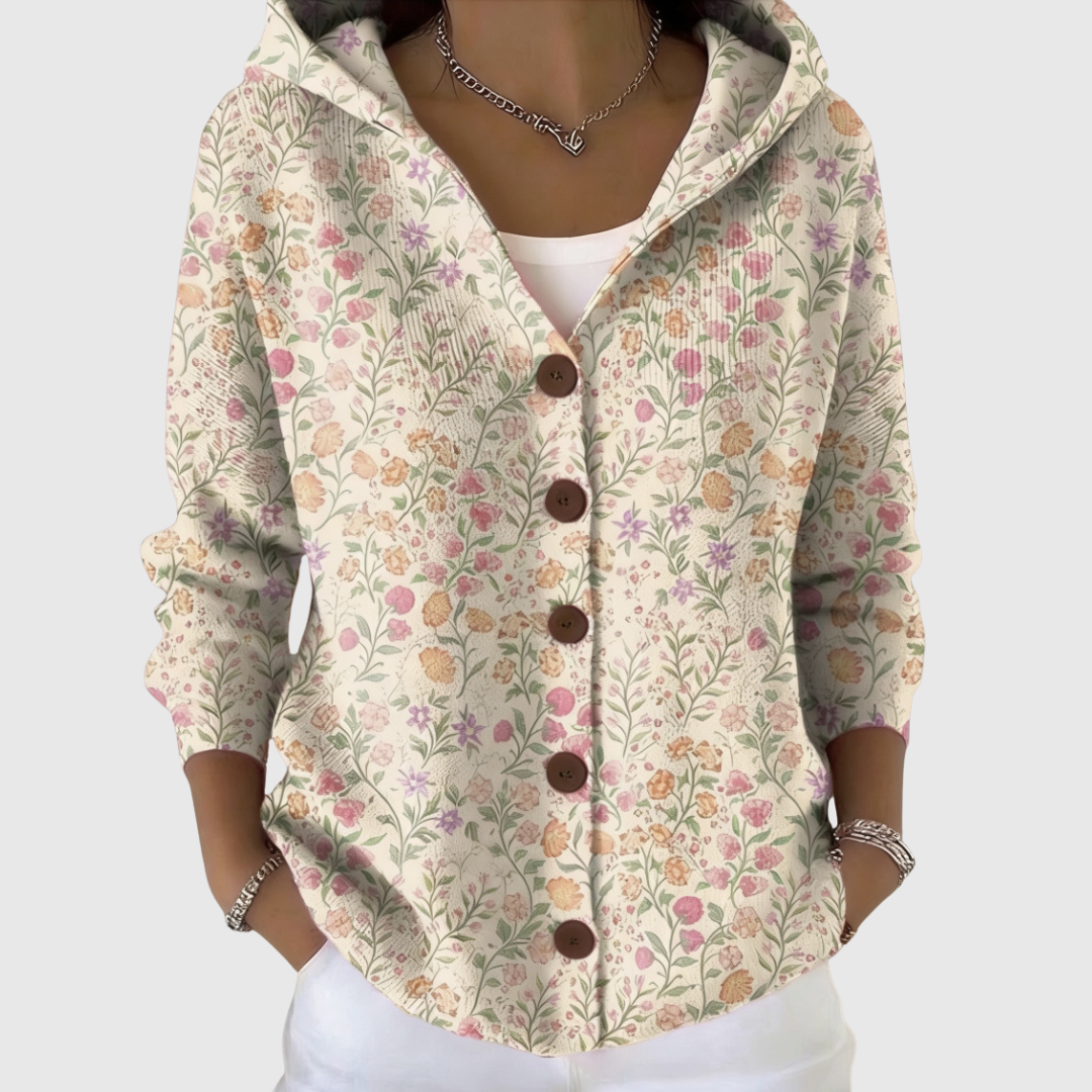 Joséphine | Cardigan à capuche en maille