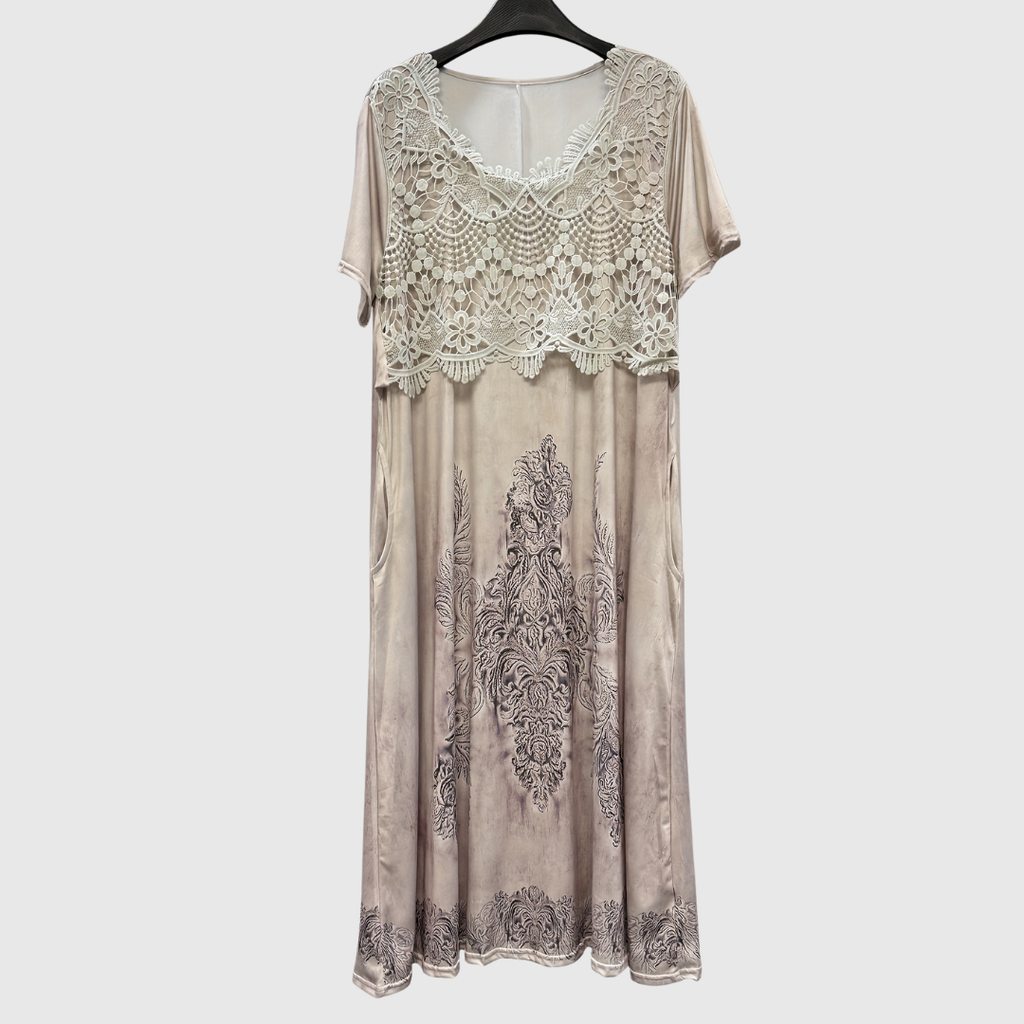 INDIGO | ROBE MIDI FLEURIE ÉLÉGANTE