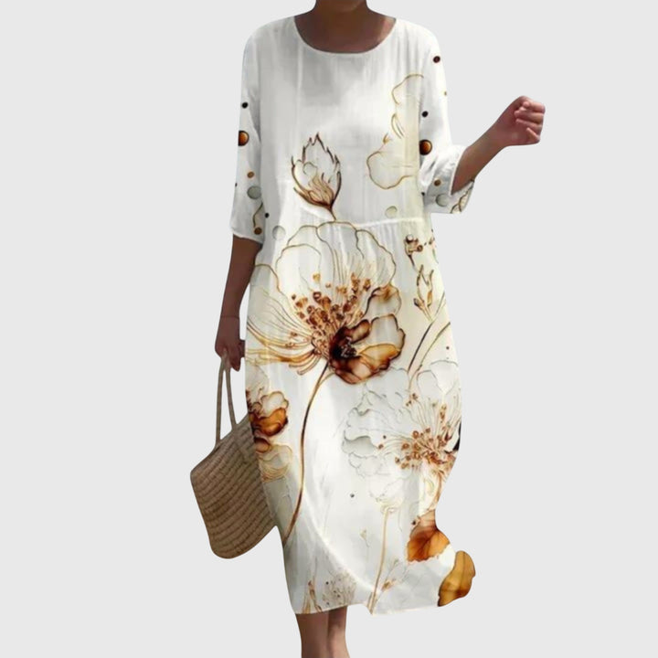 Michèle | Robe maxi fleurie