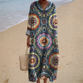 Robe d'Été Imprimée Flattante