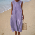 Robe d'Été Confortable Sans Manches