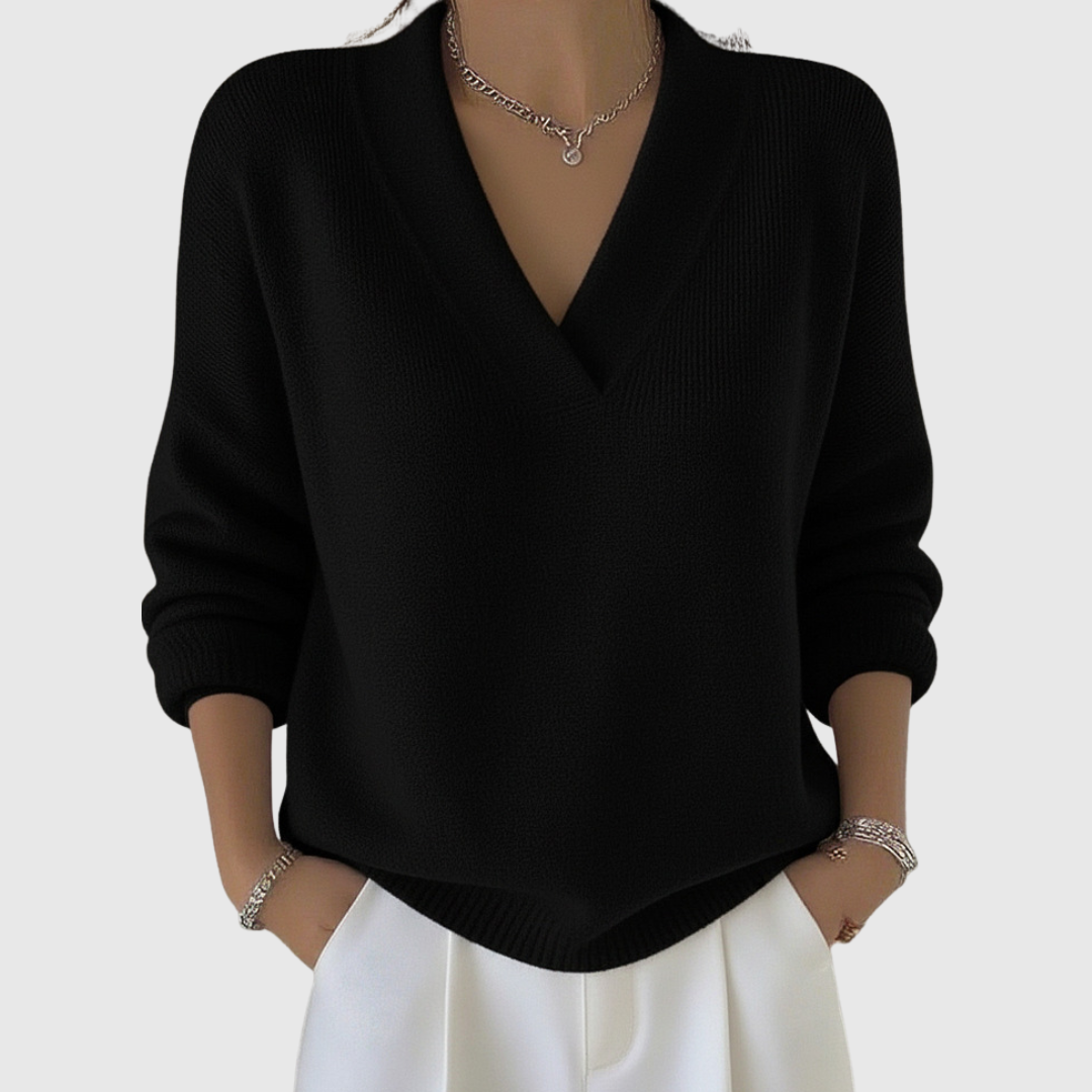 Odette | Pull à col V coupe ample