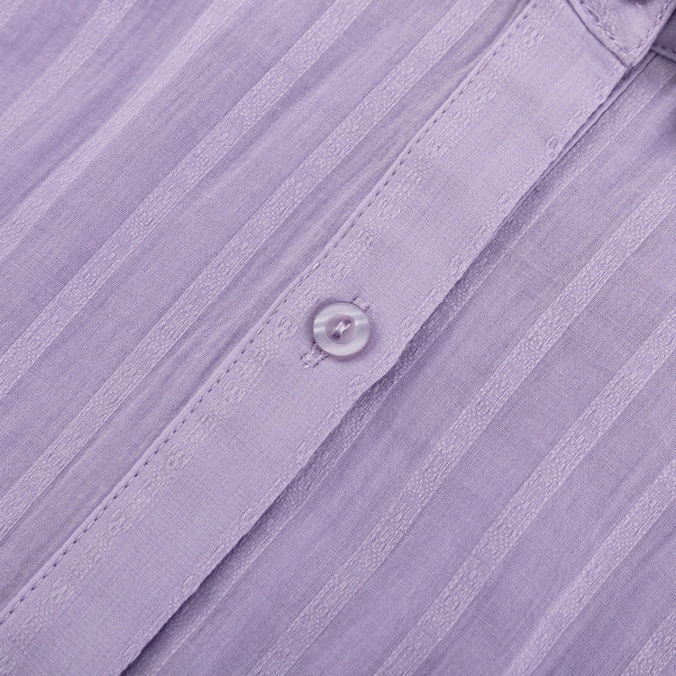 Auréline | Ensemble chemise boutonnée et short léger
