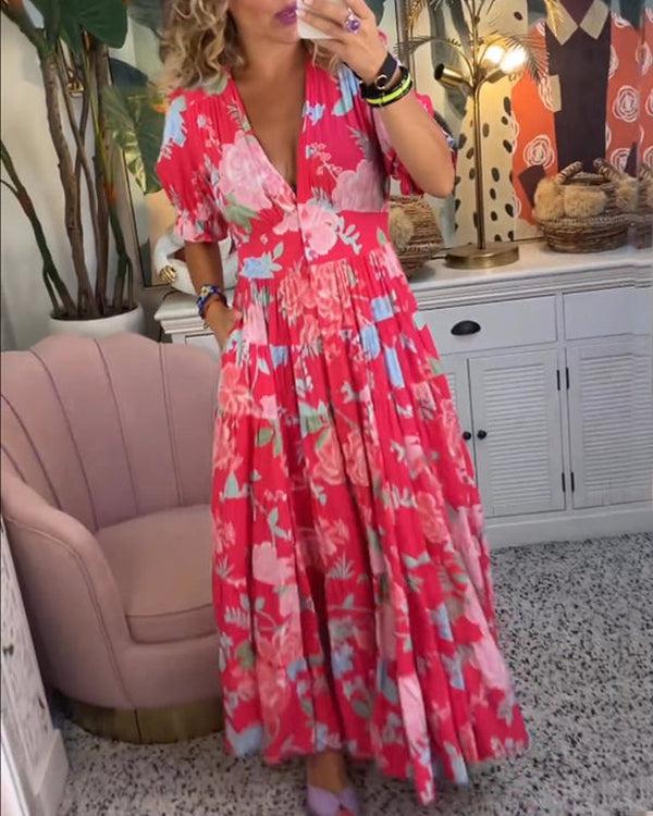 Floriana - Robe Fleurie Vibrante