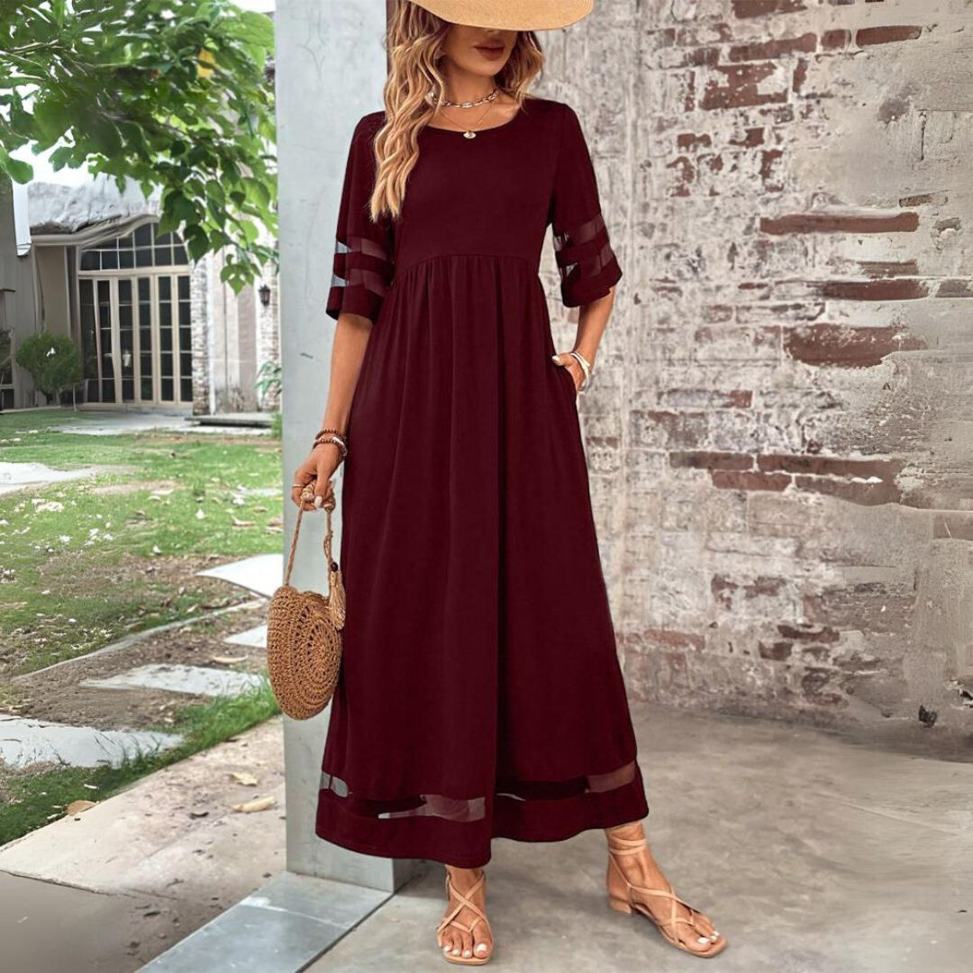 Hortense | Robe fluide drapée