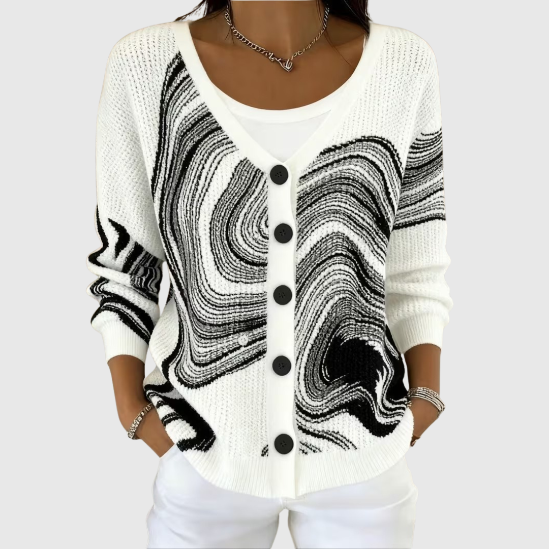 Yolande | Cardigan boutonné en maille