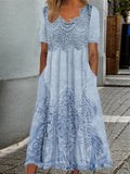 INDIGO | ROBE MIDI FLEURIE ÉLÉGANTE