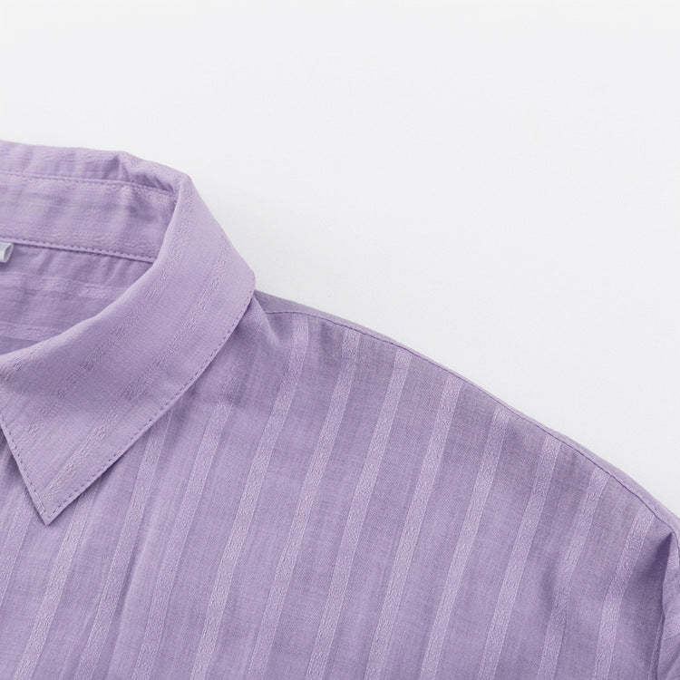 Auréline | Ensemble chemise boutonnée et short léger