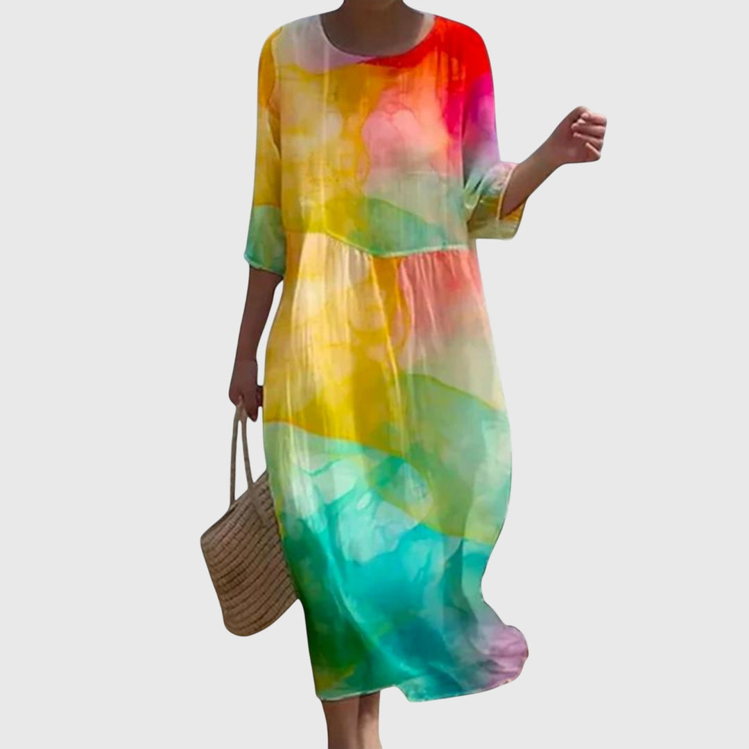 Michèle | Robe maxi fleurie