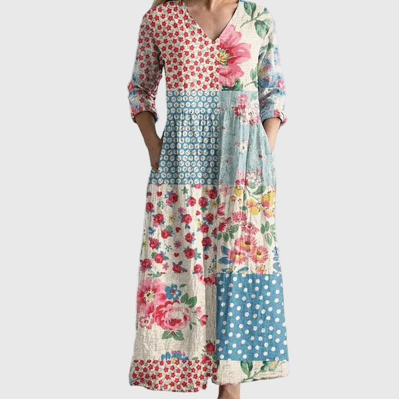 Saule | Robe Maxi Élégante en Mouvement