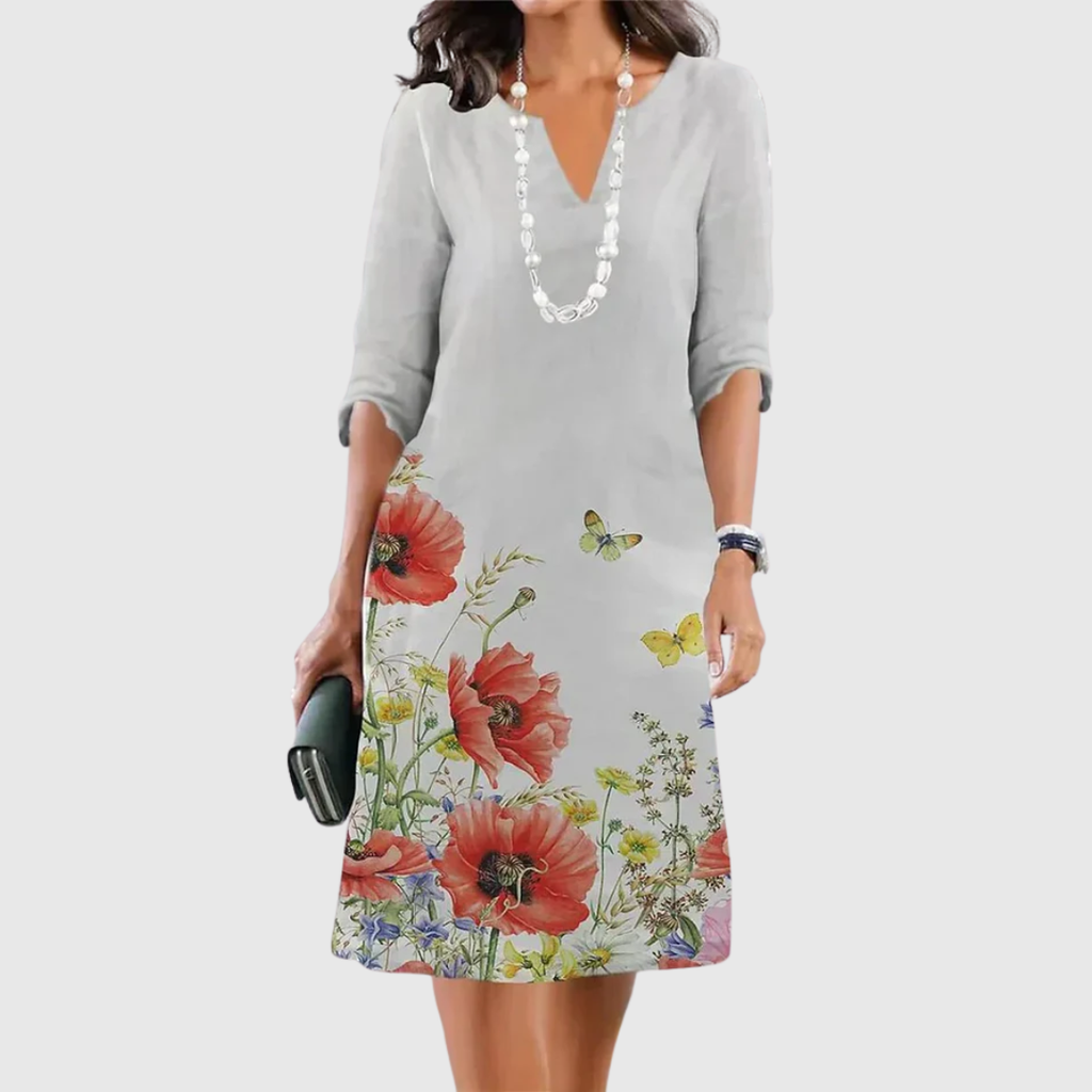 ELEANOR | ROBE FLORELE AVEC NIVEAUX