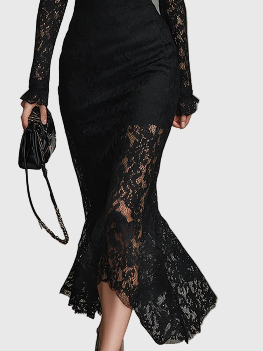 Manon | Robe maxi à ourlet évasé
