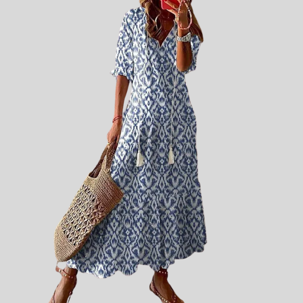Michaela - Robe Boho avec Couverture de Ventre
