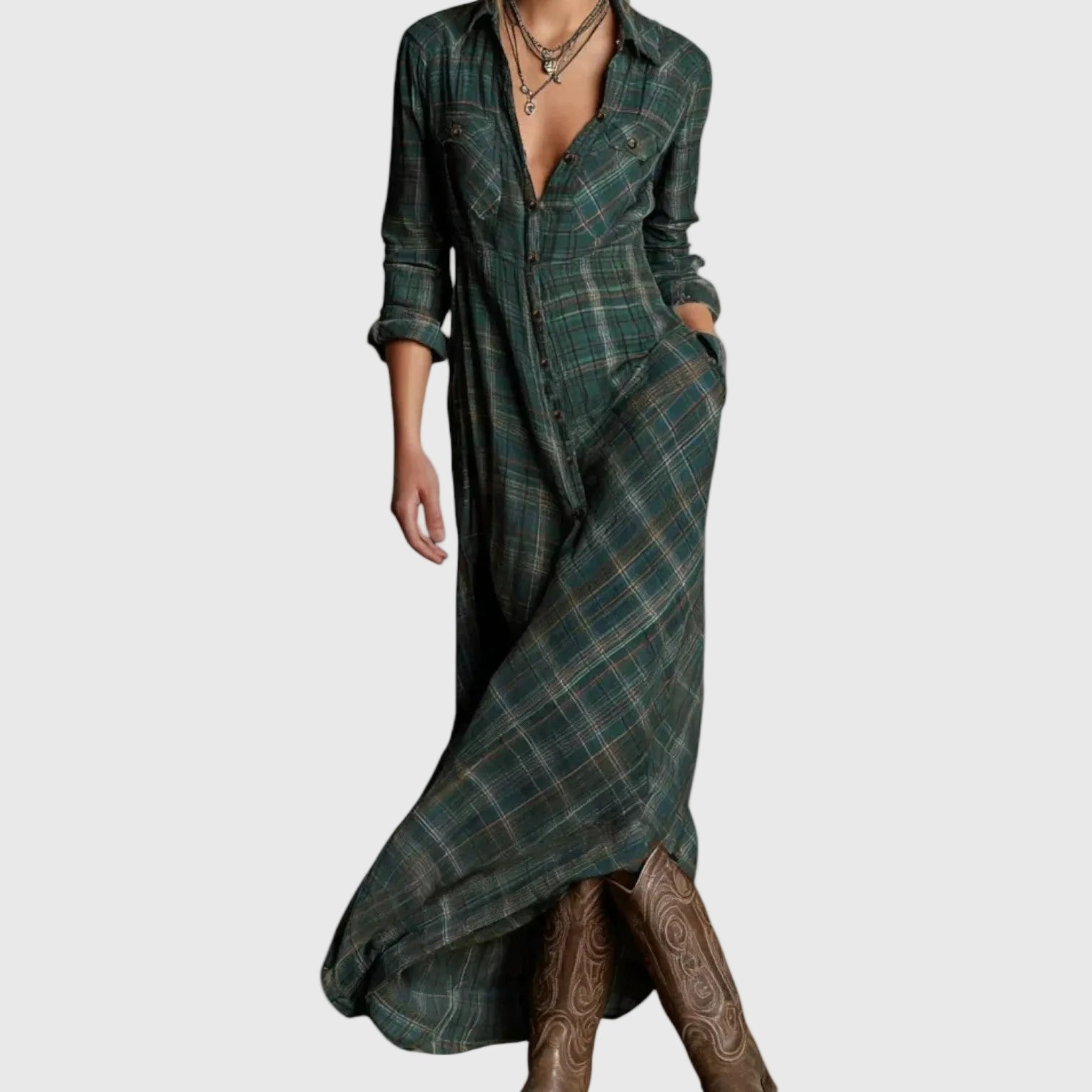 Maxi Robe Élégante | Rose