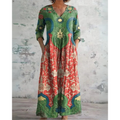 ELEANOR | ROBE MAXI VINTAGE FLEURS