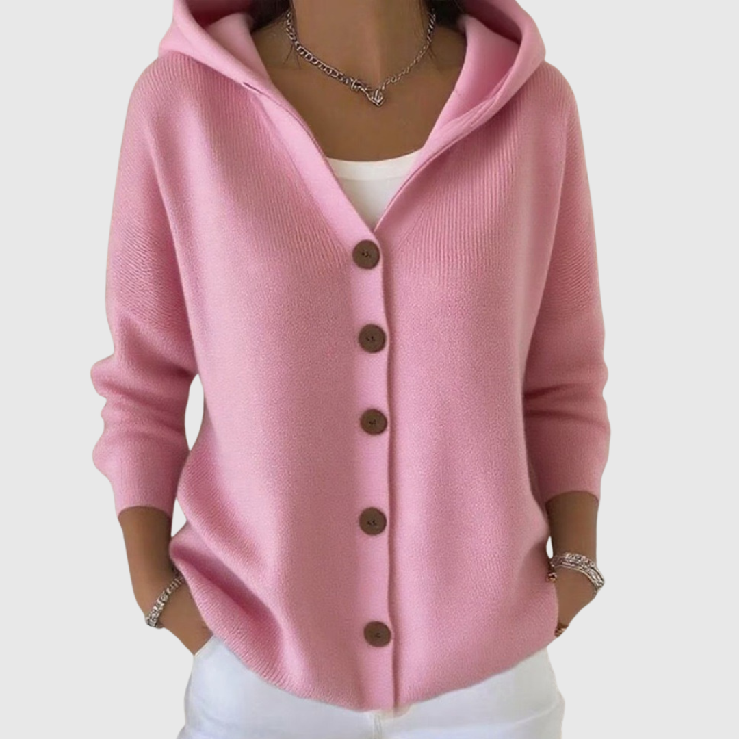 Coralie | Cardigan à capuche en maille