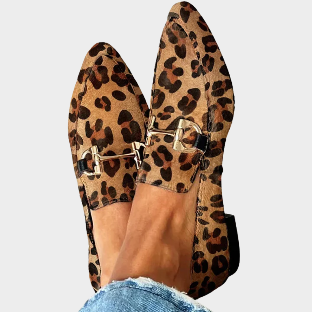 Gladys | Mocassins léopard élégants