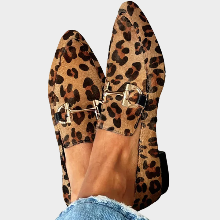 Gladys | Mocassins léopard élégants