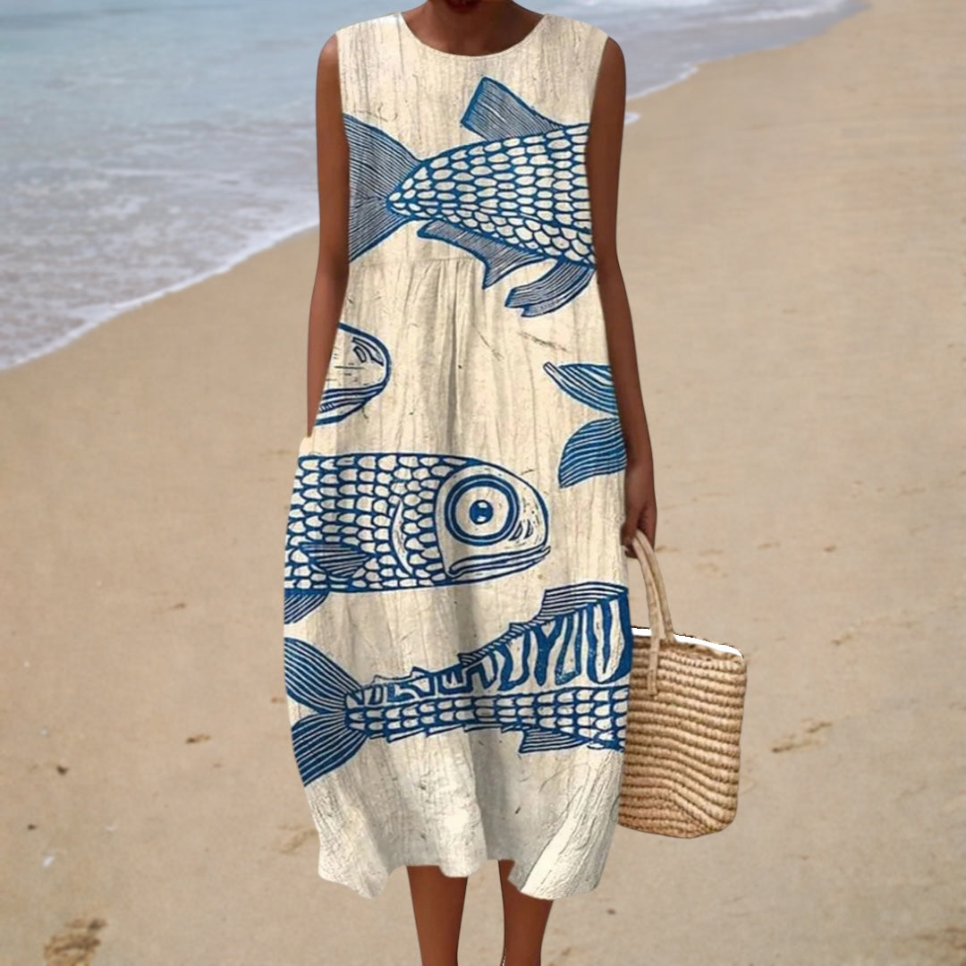 Robe d'Été Confortable Sans Manches