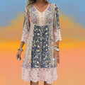 NAYA | ROBE MIDI FLOTTANTE BOHO LUXE