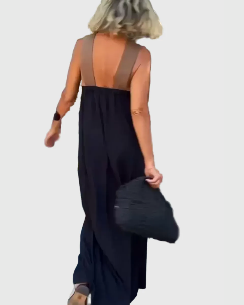 Elena | Robe Maxi Élégante Fluide