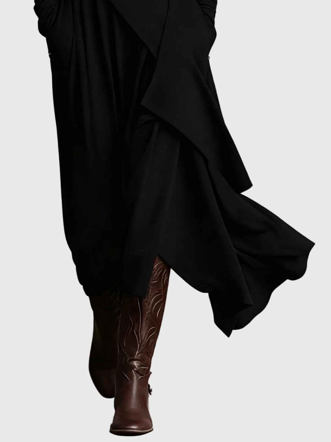 Martine | Robe maxi plissée
