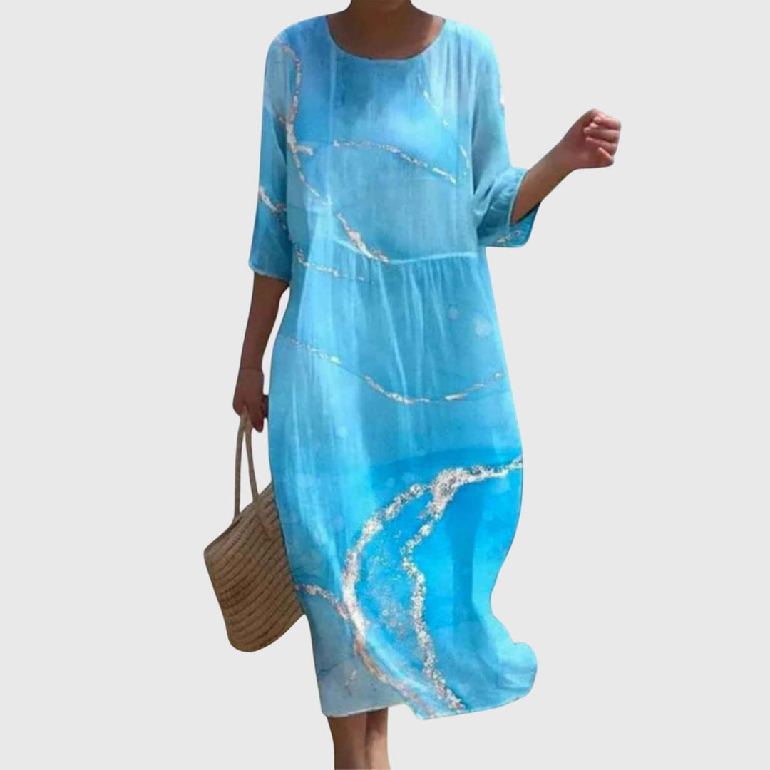 Michèle | Robe maxi fleurie