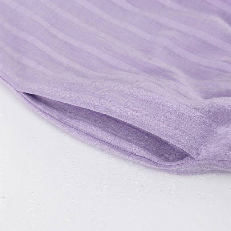 Auréline | Ensemble chemise boutonnée et short léger